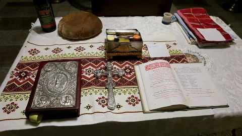 The throne in the temple Stock Footage 145757625