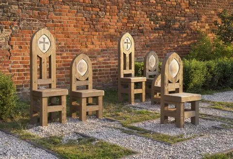 Thrones in Torun.  Poland Stock Photos