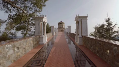 Throni chapel ascent Stock Footage 107878501