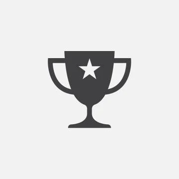 Throphy icon vector Stock Illustration