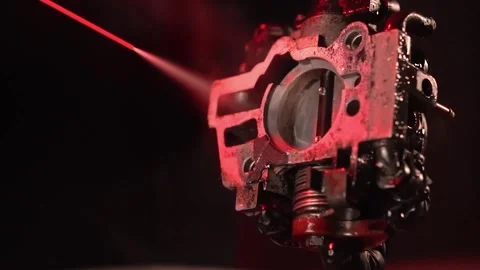 Throttle cleaning 003 Stock Footage 172232969