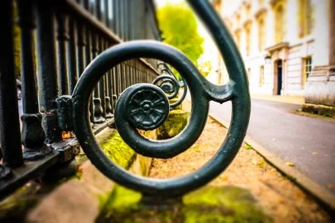 Through the bench Stock Photos