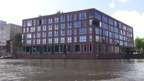 Through the canals of Amsterdam Stock Footage 103417825