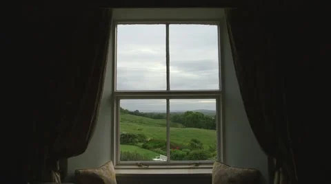 Through the castle window Stock Footage 41455125