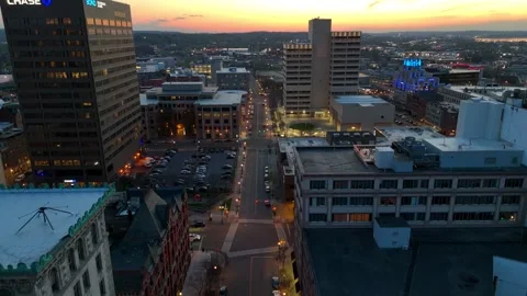 Through the City - Syracuse, NY Stock Footage 336594275