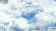 Through The Clouds In The Sky. Stock Footage