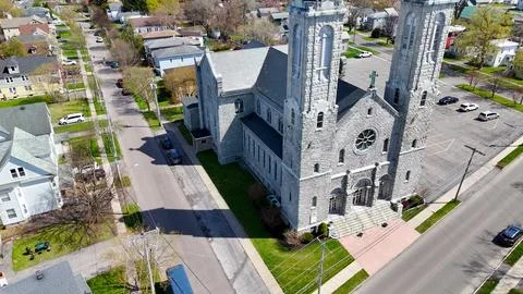 Through the Effect - St. Mathews Church - Syracuse, NY 库存照片
