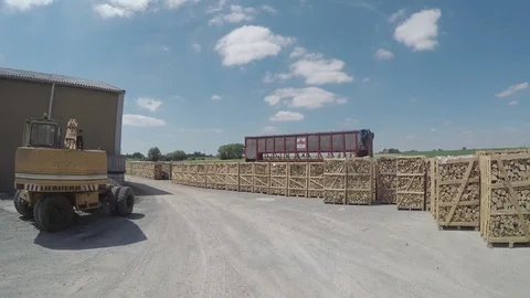 Through the farm driving Stock Footage 83500041