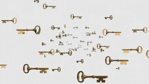 Through golden key Stock Footage 141368631