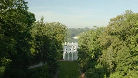 Through Gothic Temple Stock Footage 168761834