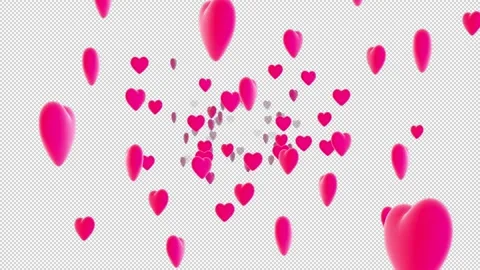 Through the Heart Symbol Stock Footage 138158468