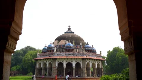 Through the Lens: Humayun Tomb in Focus Stock Footage 317094341