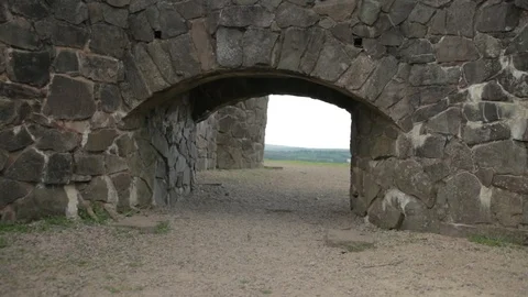 Through the Little Castle Bridge Stock Footage 91055799