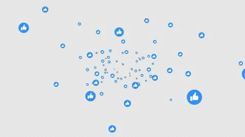 Through Many Icons Likes Stock Footage 172299222