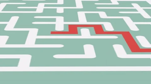 Through the maze Stock Footage 237642747