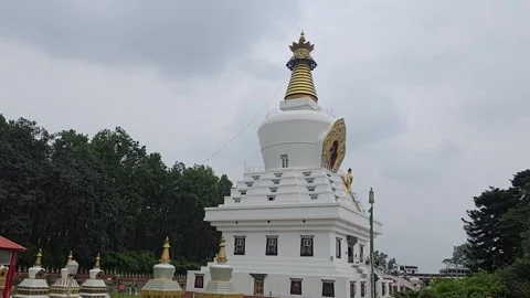 Through the Mist: A Glimpse of Uttarakhand Ancient Temples Stock Footage 317070756