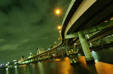 Through the night Foto stock