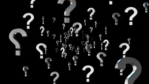 Through Question Marks Stock Footage 128975639