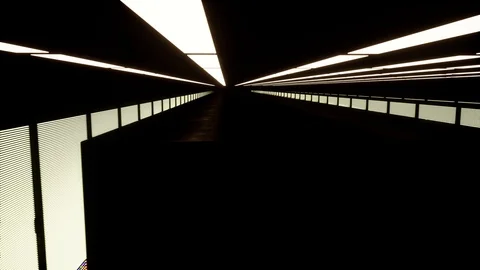 Through Rack Servers. Big data. Artificial Intelligence. Machine learning Stock Footage 98862705