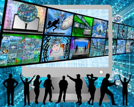 Through reality Stock Illustration