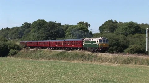 Through Services on the Swanage Branch Stock Footage 77832812