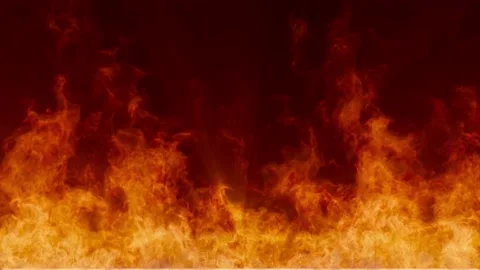 Through the solid wall of fire, flashes of light broke through. Stock Footage 239595025