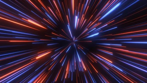 Through space, starfield. Seamless loop abstract particles background. Stock Footage 105085000