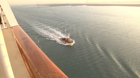 Through the Suez Canal Stock Footage 88429394