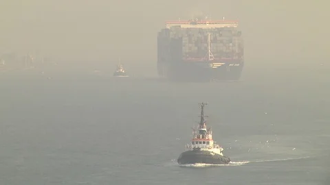 Through the Suez Canal Stock Footage 88431443