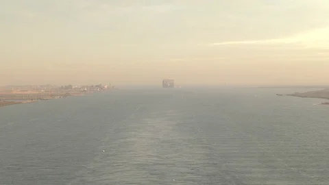 Through the Suez Canal Stock Footage 88431444