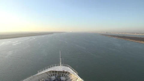 Through the Suez Canal Stock Footage 88431453