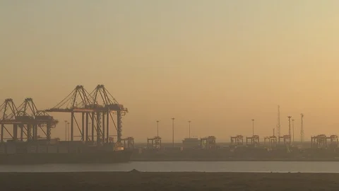 Through the Suez Canal Stock Footage 88431463