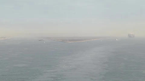 Through the Suez Canal Stock Footage 88431464