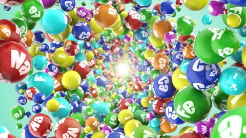 Through the tablets of vitamins and minerals Stock Footage 108409626