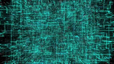 Through the technological background Illustrazione stock