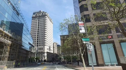 Through Time: Roads of Historic Downtown Stockbeeldmateriaal 76004839