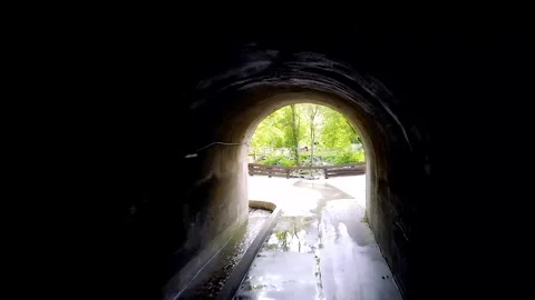 Through the Tunnel Stock Footage 205582791