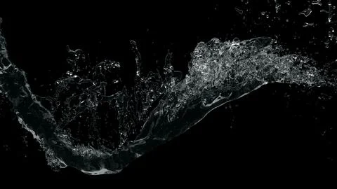 Through the water splash on background  Stock Photos