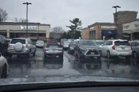 Through a Wet Windshield -01 Foto stock