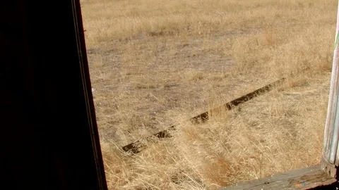Through window Abandoned House Oregon Video stock 81912804
