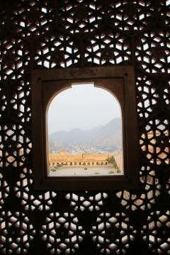 Through the Window Frame Stock Photos