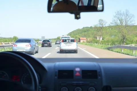 Through the Windshield Stock Photos