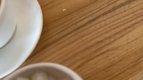 Throw away the sugar and tea Serving tea, drink, sweet and herbal tea in morning Stock Footage 317701014