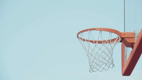 Throw a basketball in the basket. Stock Footage 127714277