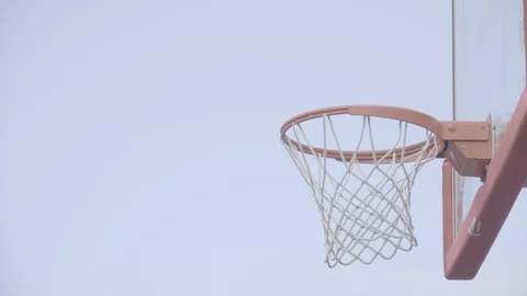 Throw a basketball in the basket. Stock Footage 127714314