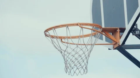 Throw a basketball in the basket. Stock Footage 127856978