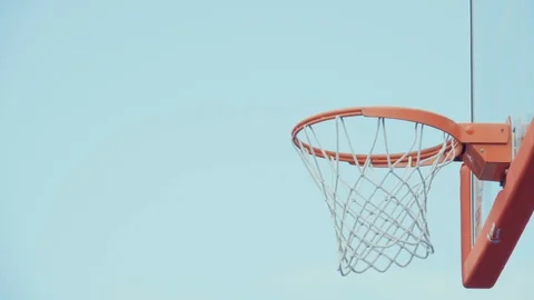 Throw a basketball in the basket. Stock Footage 127857074