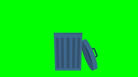 Throw fake news in the bin. Throw fake news in the trash. Trash can. Garbage Stock Footage 313040011