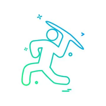 Throw icon design vector Ilustración de archivo