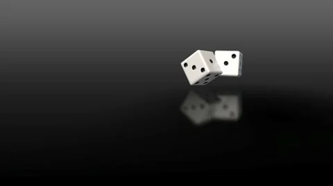 Throw of pair dices Stock Footage 8832501